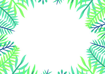 Modern tropical leaves background design