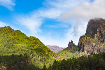 Cumbrecita Rock Needle in La Palma, Spain
