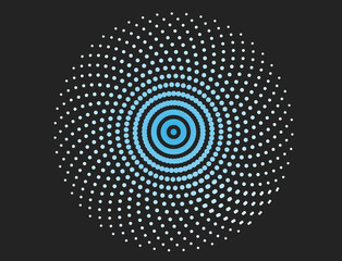 Abstract, hypnotic background with concentric circles.  