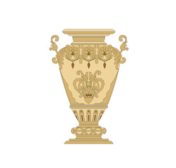 Fototapeta premium symbol fine arts ancient Roman cup decorated in classic and historical gothic style produced in Italy