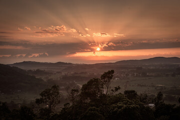 Rising Sun At the mountains