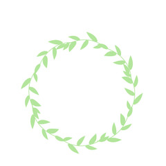 green laurel wreath