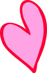 heart contour hand drawing with a brush background. Love pattern, postcard, heart abstract background. vector of hearts with Valentine's Day 14 February. Background for invitations and scrapbookin