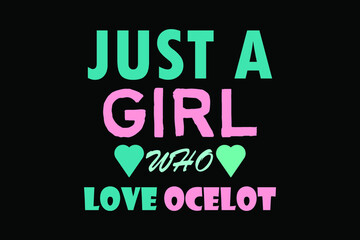 Ocelot Vector t shirt design