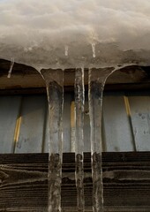 icicles on the roof