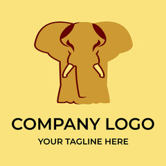 elephant vektor for design and tagline company