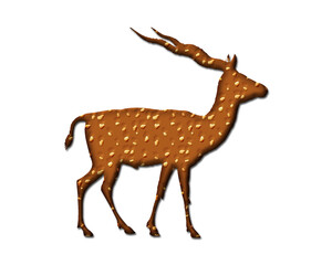 Antler moose symbol Cookies chocolate icon logo illustration