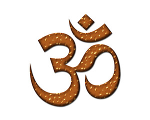 Om, Brahman Hinduism symbol Cookies chocolate icon logo illustration