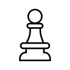 Pawn Isolated Vector icon which can easily modify or edit

