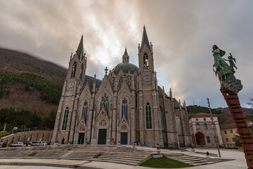 Castelpetroso, Isernia, Molise. Sanctuary of the Madonna Addolorata.