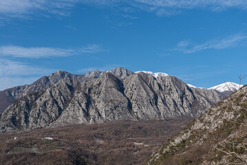 Molise, Italy.  Spectacular winter panorama.