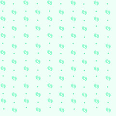 Fototapeta na wymiar Seamless pattern of baby's steps and little blue stars on a light blue background. New born. Vector illustration