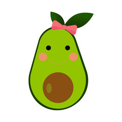 funny cartoon avocado 