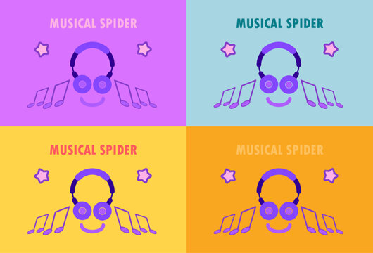 MUSICAL LOVERS POSTER| T-SHIRT DESIGN| LOGO TEMPLATE | HEADPHONES