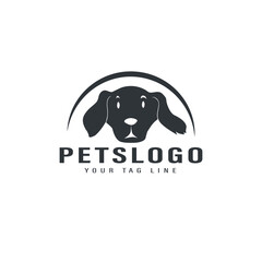 Dog pet animal silhouette. Good use for symbol, logo, web icon, mascot, or any design you want.