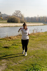 Boxing exercise outside alone