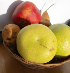 A Basket Of Assorted Fruits