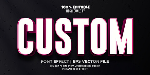 Obraz premium custom editable text effect