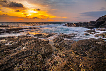 Fototapeta premium sunset over the sea