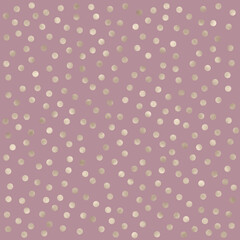 Golden foil dotted blue paper pattern