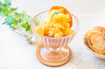 オレンジシャーベット