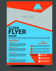 Clean And Modern Business Flyer Design Template 