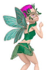 fay girl is so cute on pin up pose rear view