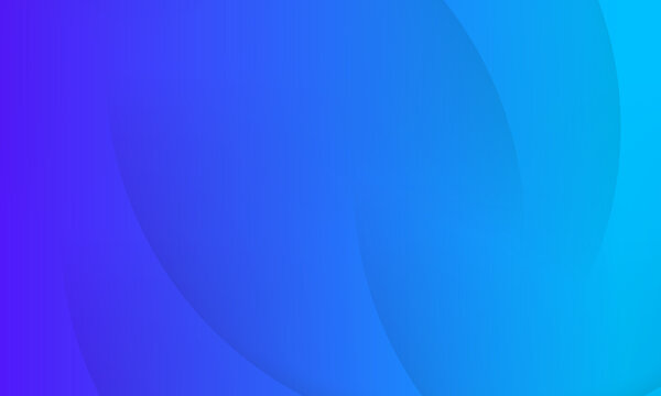 Abstract bright blue gradient background with curved lines. Modern template design for covers, brochures, web and banners.