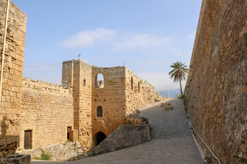 walk to kyrenia castle a sort of fortress at the and of the harbour