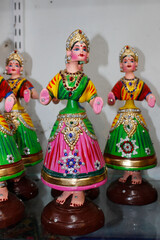 Portrait of Tanjore dancing Doll , tamilnadu , india 