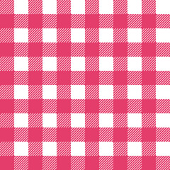 Pink tablecloth checkered seamless pattern, picnic blanket background	