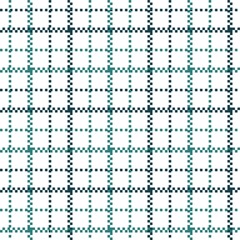 Pastel blue and green seamless line plaid tablecloth gingham or fabric pattern on the white background. Vector illustration.