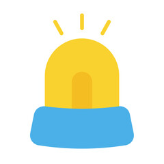 siren light flat icon