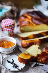 Easter challah..traditional easter pastries.