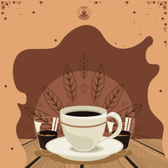 coffee shop seal with glasses