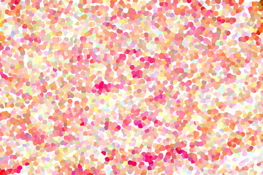 Radiant pink, red and orange small speckles