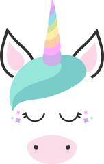 Cute Unicorn Face
