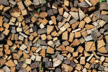 a lot of firewood background