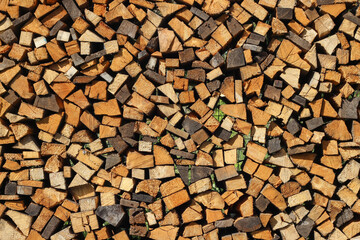 a lot of firewood background