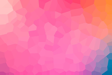 Obraz premium Mosaic saturated spectrum. Magenta, orange and dark blue hues