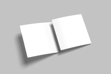 Tri-Fold Square Brochure Mockup