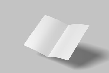 Bi-Fold A5 Brochure / Leaflet Mock-up - obrazy, fototapety, plakaty