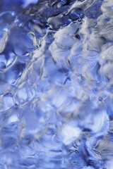 Obraz na płótnie Canvas Blue ice macro