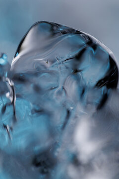 Frozen water closeup