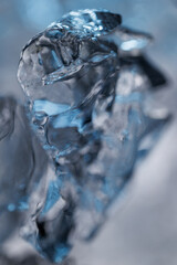 Fototapeta premium Cold ice in closeup