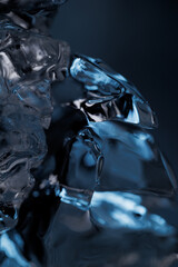 Fototapeta na wymiar Ice closeup melting
