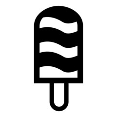 Icecream Flat Icon Isolated On White Background