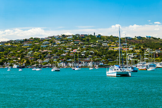 Knysna lagoon and harbor during a beautiful summer day
