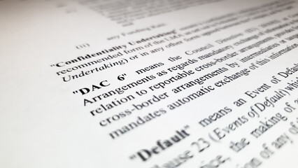 DAC6, a European Union directive on cross-border tax arrangements, defined in a document as an EU...