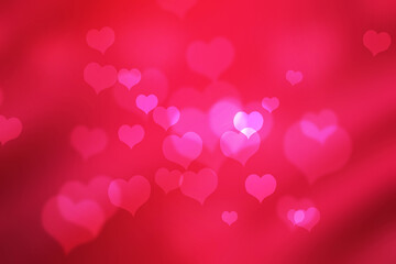 red and pink abstract background with heart shape texture for valentine and Christmas.